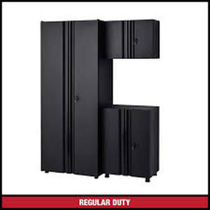 Husky 3-Piece Regular Duty Welded Steel Garage Storage System in Black Customer Returns See Pictures