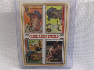 lot 1 image: 1974 Topps Hank Aaron Card...