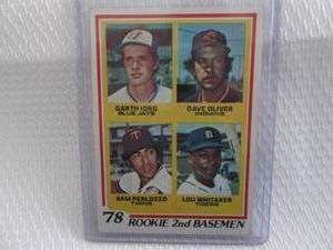 lot 2 image: 1978 Topps Lou Whitaker Rookie Card...