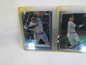 lot 4 image: 2019 & 2021 Topps Chrome Aaron Judg...