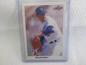 lot 16 image: 1990 Leaf Nolan Ryan Card...