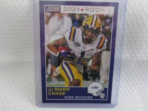 lot 42 image: 2021 Score Ja Marr Chase Rookie Car...