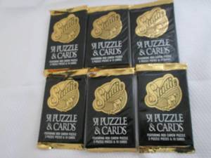 lot 44 image: 1991 Leaf Studio Baseball Packs...