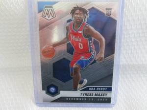 lot 46 image: 2020-21 Mosaic Tyrese Maxey Rookie ...