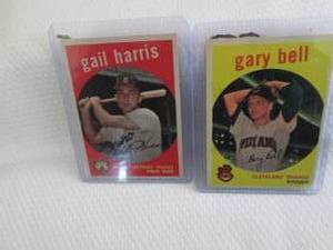lot 55 image: 1959 Topps Gary Bell & Gail Harris ...