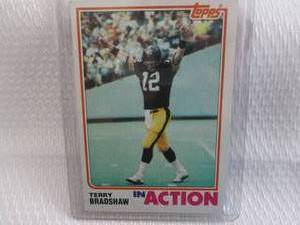 lot 64 image: 1982 Topps Terry Bradshaw Card...