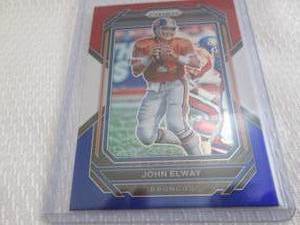 lot 81 image: 2022 Prizm John Elway Red White & B...