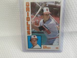 lot 90 image: 1984 Topps Cal Ripken Card...