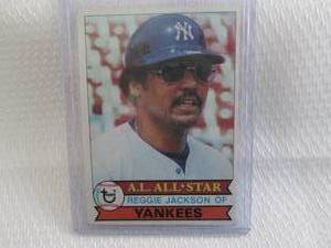 lot 92 image: 1979 Topps Reggie Jackson Card...