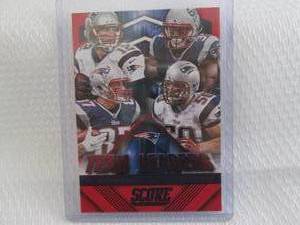 lot 95 image: 2015 Score Tom Brady Team Leaders C...