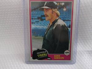 lot 126 image: 1981 Topps Kirk Gibson Rookie Card...