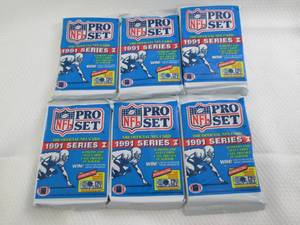 lot 134 image: 1991 Proset Series 1 Football Pack...