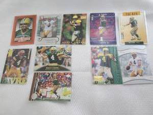 lot 135 image: Assorted Brett Favre Cards...