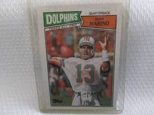 lot 158 image: 1987 Topps Dan Marino Card...