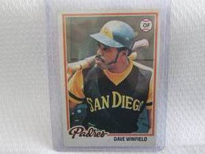 lot 169 image: 1978 Topps Dave Winfield Card...