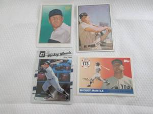 lot 181 image: Topps, Optic & Bowman Mickey Mantle...