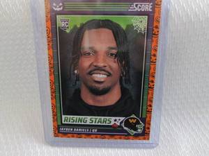 lot 186 image: 2024 Score Jayden Daniels Rookie Ca...