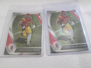 lot 187 image: 2 2021 Prizm Amon-Ra St.Brown Rooki...