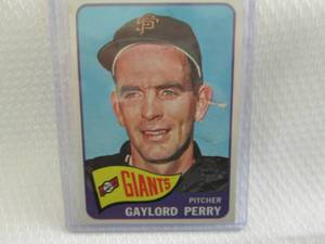 lot 197 image: 1965 Topps Gaylord Perry Card...