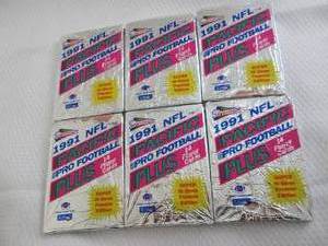 lot 200 image: 6-1991 Pacific Pro Football Plus Pa...