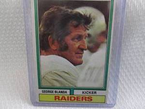 lot 203 image: 1974 Topps George Blanda Card...