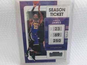 lot 207 image: 2021-22 Contenders LeBron James Car...
