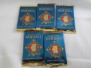 lot 210 image: 5 1992 Donruss Baseball Packs...