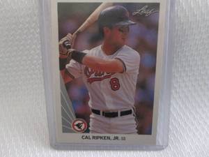 lot 213 image: 1990 Leaf Cal Ripken JR Card...