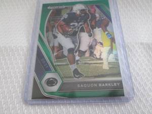lot 216 image: 2021 Prizm Saquon Barkley Green Pri...