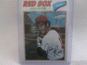 lot 230 image: 1976 Topps Jim Rice Card...