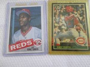 lot 236 image: 1985 Donruss & Topps Eric Davis Roo...