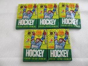 lot 242 image: 1990 Topps Hockey Packs...