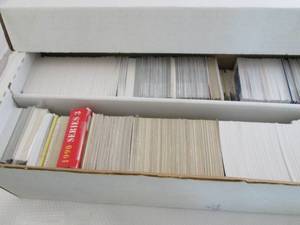 lot 244 image: Box Of Baseball, Football & Basketb...