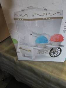 lot 303 image: Nostalgia Snow Cone Maker open box,...