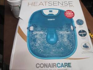 lot 341 image: Conair Heat Sense Foot and Pedicure...