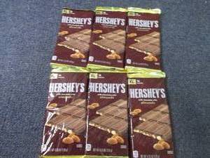 lot 363 image: 6- 4.25 oz Hersheys Almond...