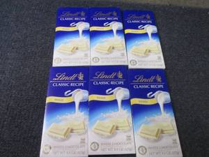 lot 366 image: 6- 4.4 oz Lindts Classic White Cho...