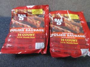 lot 376 image: AA 2- 40 oz FROZEN Bar S Smoked Pol...