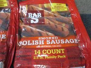 lot 377 image: AA 2- 40 oz FROZEN Bar S Smoked Pol...