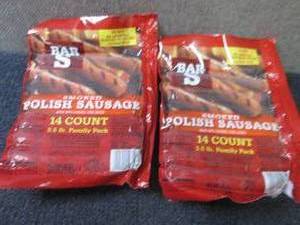 lot 380 image: AA 2- 40 oz FROZEN Bar S Smoked Pol...