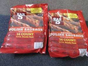 lot 382 image: AA 2- 40 oz FROZEN Bar S Smoked Pol...