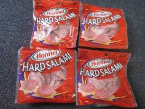 lot 387 image: BB 4- 5 oz FROZEN Hormel Hard Salam...