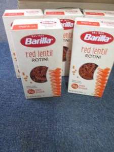 lot 437 image: 5- 8.8 oz Barilla Red Lentil Rotini...