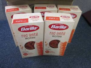 lot 440 image: 5- 8.8 oz Barilla Red Lentil Rotini...