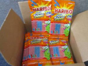 lot 451 image: 12- 3.6 oz Haribo Sour Streamers Gu...