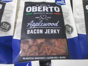lot 510 image: 5- 2.25 oz Oberto Applewood Bacon J...