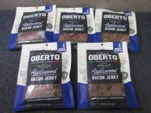 lot 514 image: 5- 2.25 oz Oberto Applewood Bacon J...