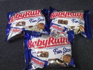 lot 522 image: 3- 10.2 oz Baby Ruth Fun Size...