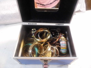 Small Hard Case Packed full of Bracelets