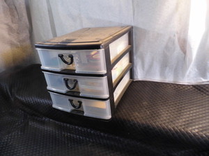 Small 3 drawer file storagecontents